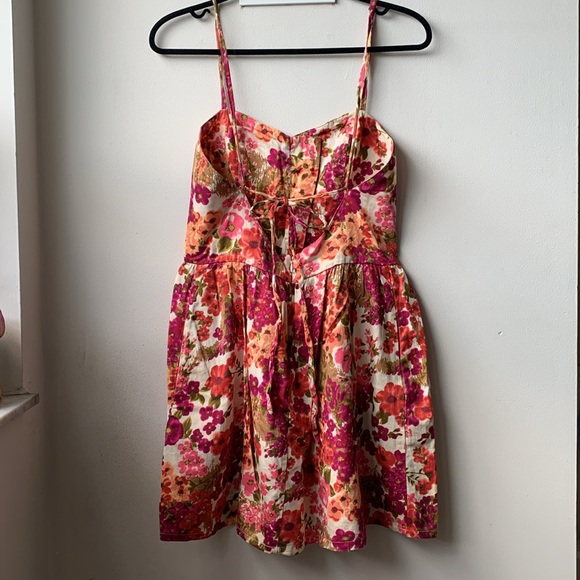 Open Back Floral Dress - Picture 2 of 8